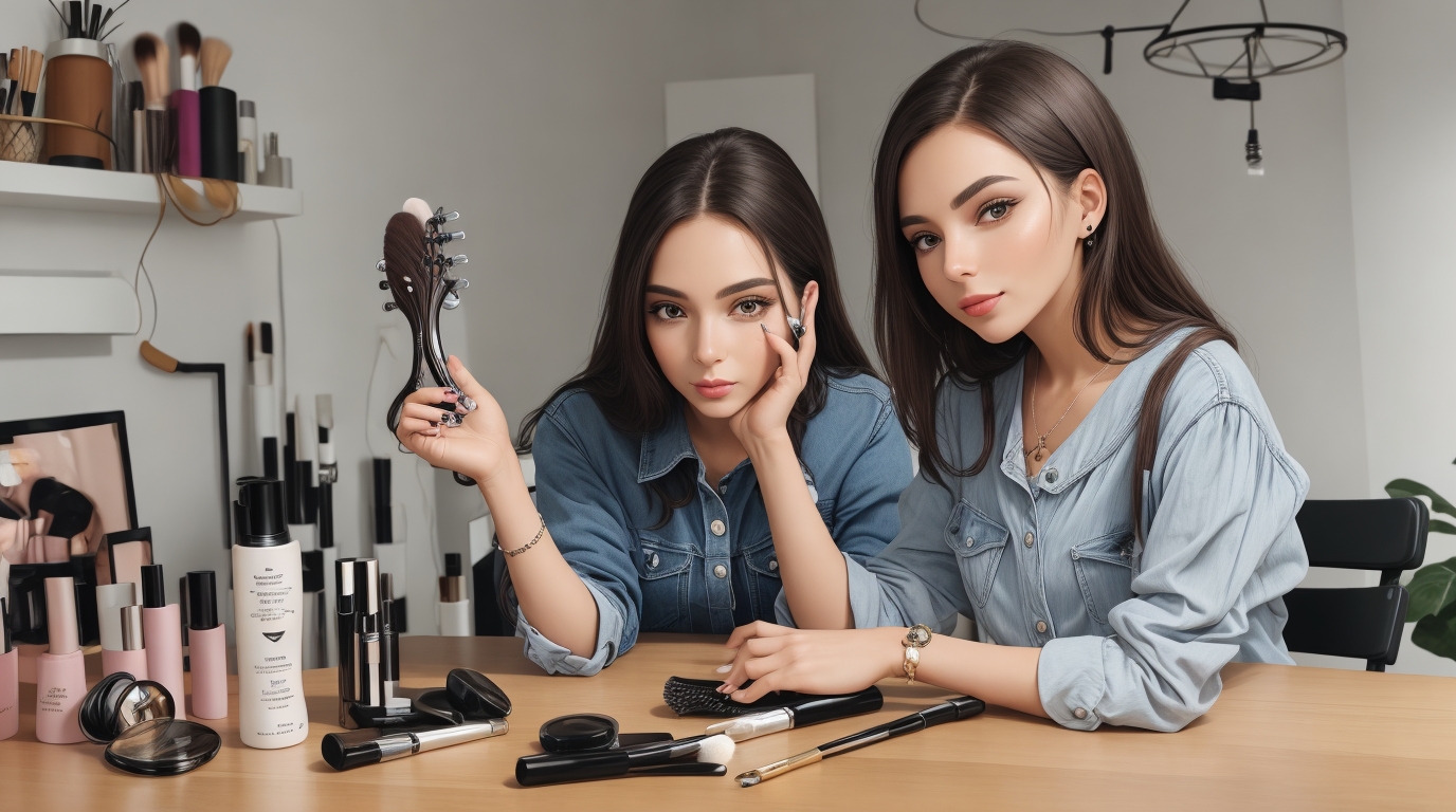Influencer Kinderzimmer Video Kosmetik Gitarre Fahrrad