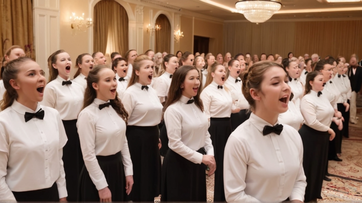 Ballsaal Festsaal Aufnahmen Musik Chor Instrumente